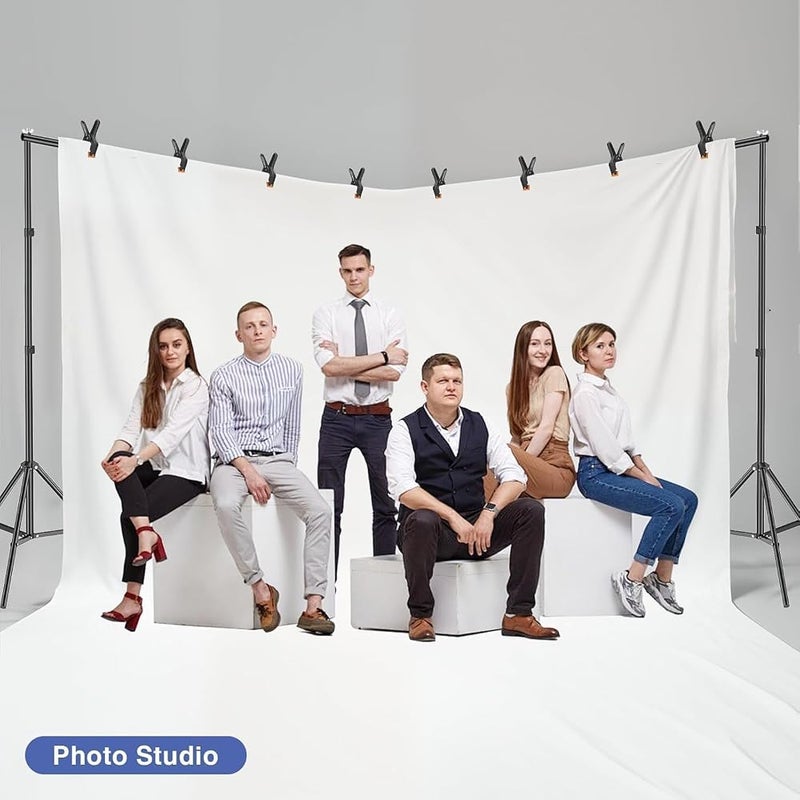 EMART Backdrop Stand, 20x7ft/6x2.1m(WxH) Large Adjustable Background Frame - Image 5