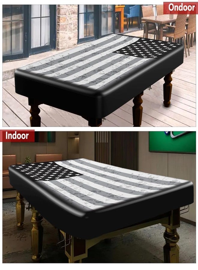 SEJGGKQ Pool Table Cover 7ft,Billiard Table Covers Waterproof Custom Tablecloth Dust Cloth,Indoor/Outdoor Billiards Topper Accessories for Protecting Felt Scratch-Resistant for para Bar,Billiard Room (7ft) - Image 5