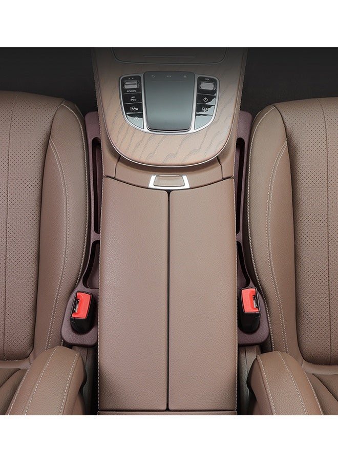 2 قطعة تشطيب خلوص مقعد السيارة ، حشو خلوص جانبي للمقعد متعدد الوظائف للهواتف ، المفاتيح ، المحافظ ، خلوص السيارة ، مقعد جانبي وحشو فجوة وحدة التحكم ، ملء عالمي للسيارات والشاحنات وسيارات الدفع الرباعي والشاحنات الصغيرة (بني) - Image 3