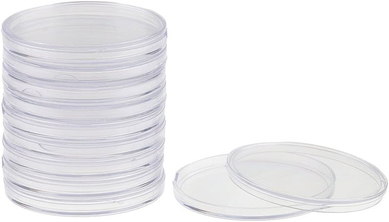 klarako 10 Pieces Round Coin Capsules 55mm Protect Coin Holder Case for Coin Collecting Supplies - Image 2