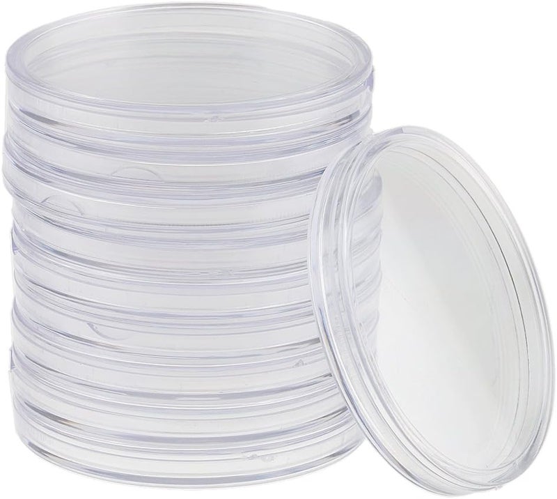 klarako 10 Pieces Round Coin Capsules 55mm Protect Coin Holder Case for Coin Collecting Supplies - Image 1