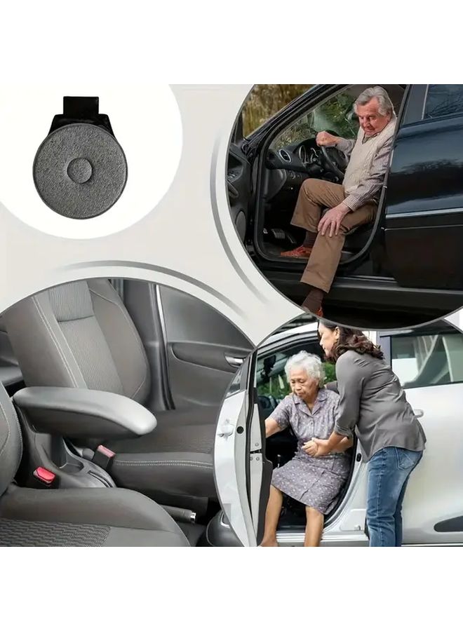 Black 360 Degree Flexible Rotating Car Seat Support for Easy Entry and Exit - Image 5