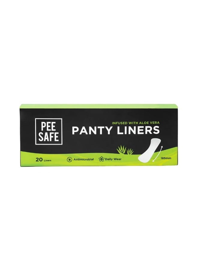 PEE SAFE Infused With Aloe Vera Panty Liners 20 Liners - Image 1