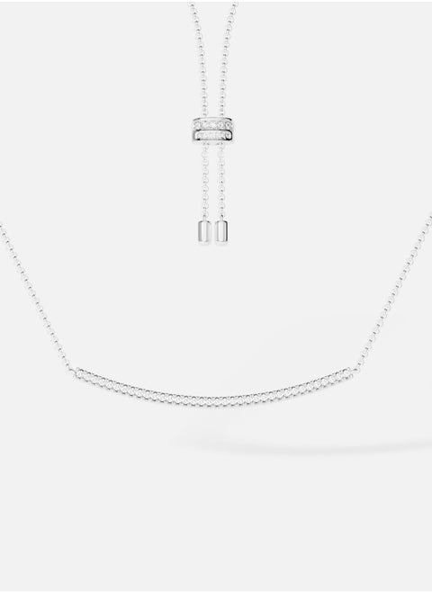 APM Monaco Adjustable Necklace with Paved Arched Pendant