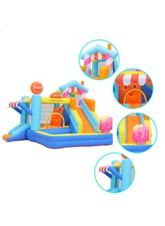JSAITOYS Inflatable Bouncer with Slide Splash into Fun with an Inflatable Water Slide  - Image 3