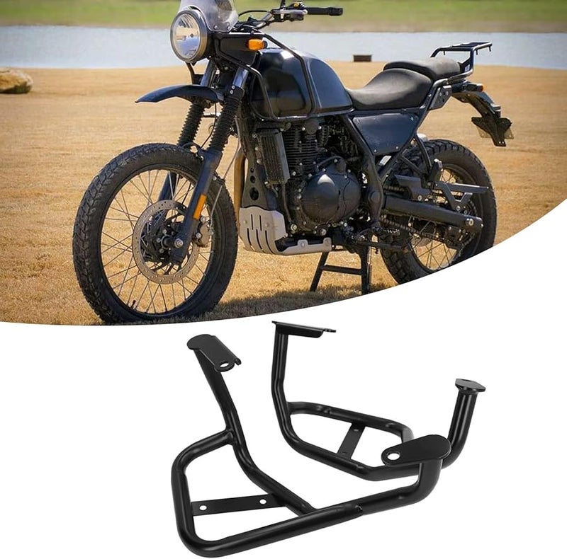 Black Motorcycle Engine Guard Crash Bar Set for Royal Enfield Himalayan 2018 2023 - Image 4