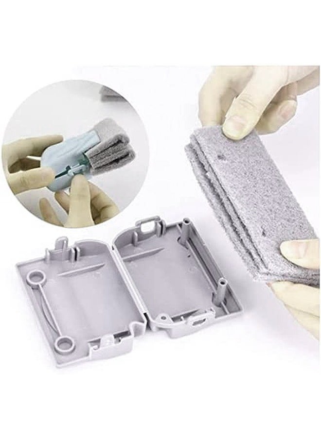 WooFree 2Pcs Creative Groove Window Cleaning Brush Strong Cleaning Power Grey  - Image 3