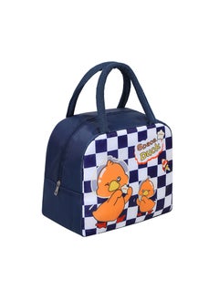 Cartoon lunch bag manufacturers insulation rice bag cute Japanese lunch bag with rice portable lunch box bag wholesale insulation bag Navy Blue Plaid Space Duck Navy Blue Plaid Space Duck