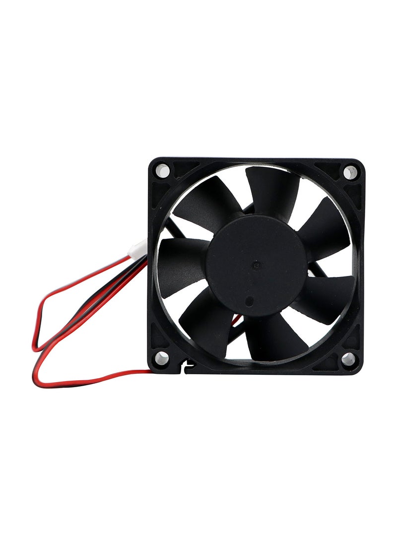 مروحة تبريد 12 فولت - FAN12-70 - 70x70 مم - أسود - Image 3