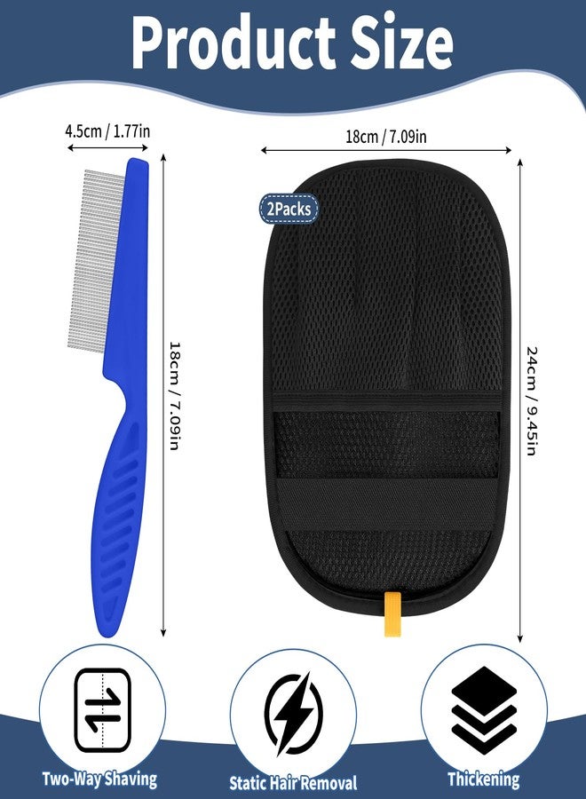 Hysagtek Pet Hair Removal Gloves - Electrostatic Pet Hair Removal Gloves Reusable Five-Finger Cat Dog Fur Remover Grooming Glove Brush Tool for Clothing Couch Funiture Carpet Car Seat - Image 2