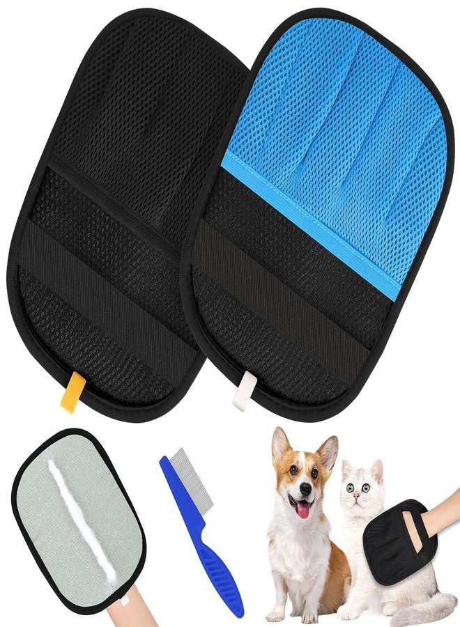Hysagtek Pet Hair Removal Gloves - Electrostatic Pet Hair Removal Gloves Reusable Five-Finger Cat Dog Fur Remover Grooming Glove Brush Tool for Clothing Couch Funiture Carpet Car Seat - Image 1