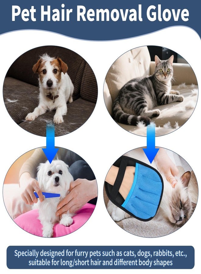 Hysagtek Pet Hair Removal Gloves - Electrostatic Pet Hair Removal Gloves Reusable Five-Finger Cat Dog Fur Remover Grooming Glove Brush Tool for Clothing Couch Funiture Carpet Car Seat - Image 5