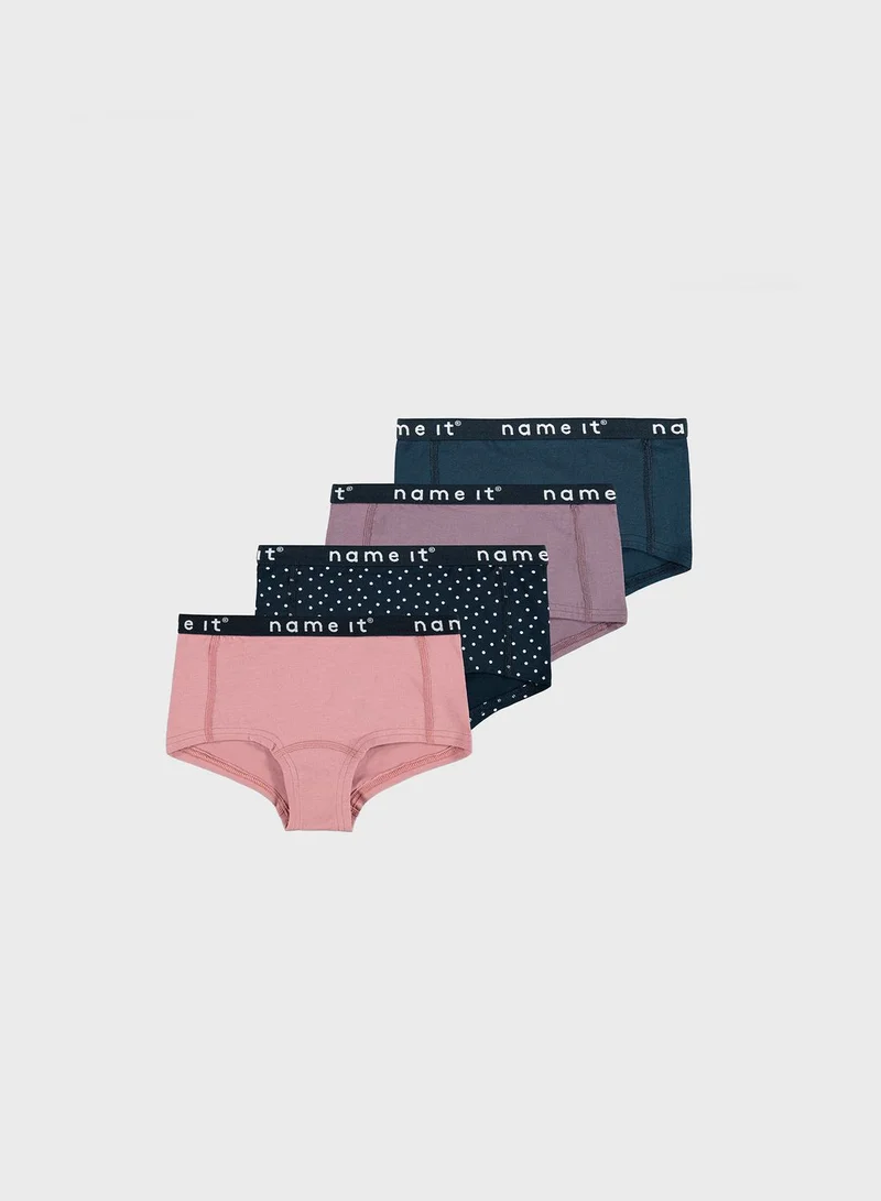 NAME IT Youth 4 Pack Printed Boxers