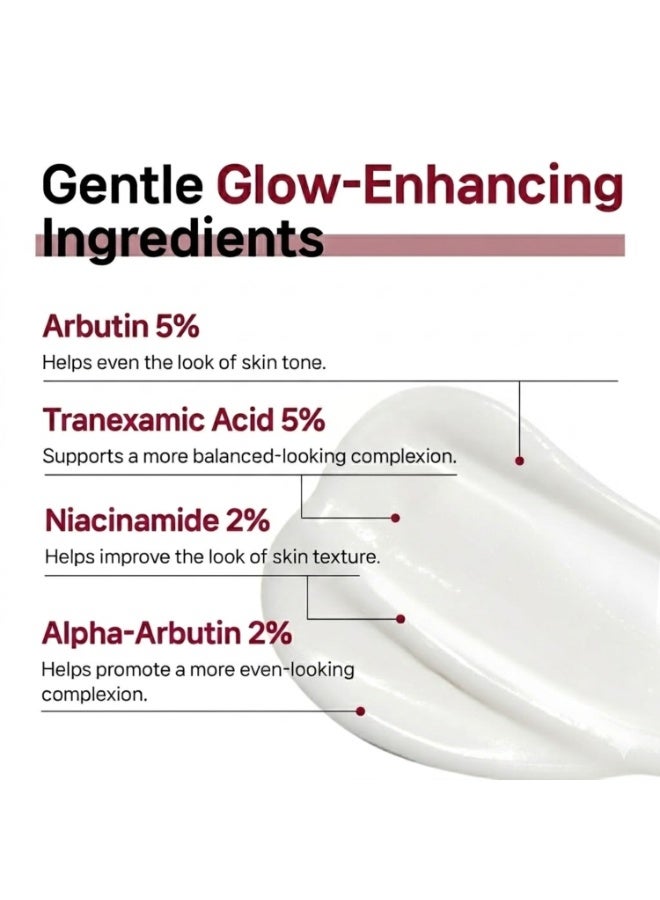 Mudassir Gulzar Arbutin Cream 50ml – Arbutin 7% + Tranexamic Acid 4% (70,000ppm) with Niacinamide & Glutathione, Brightening Face Cream for Even Skin Tone & Skin Clarity, Arbutin 7 Tranexamic Acid 4 Cream - Image 3