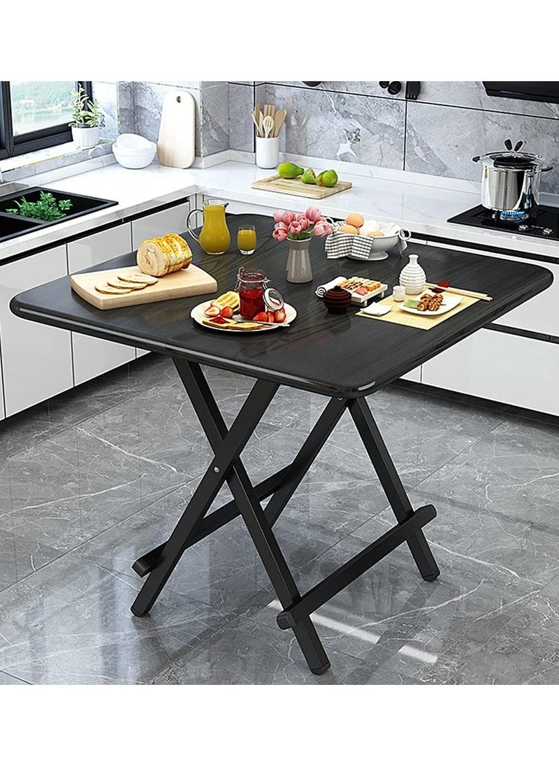 CityRiya-Long - Foldable Dining Table Kitchen Dining Table Home Folding Table 60*60cm Portable Dinner Table Camping Table Picnic Table Space Saving Dining Table for Dining Room, Kitchen, Restaurant - Image 1