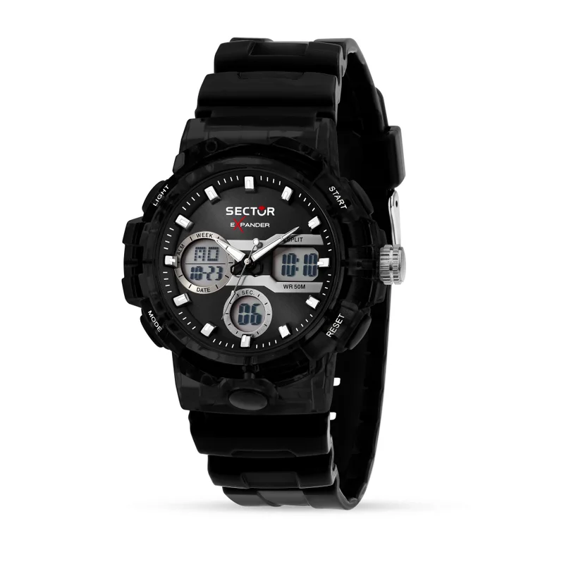 Sector  EX-46 collection Men's Black Plastic watch - R3251242505 for Men | Best Price UAE