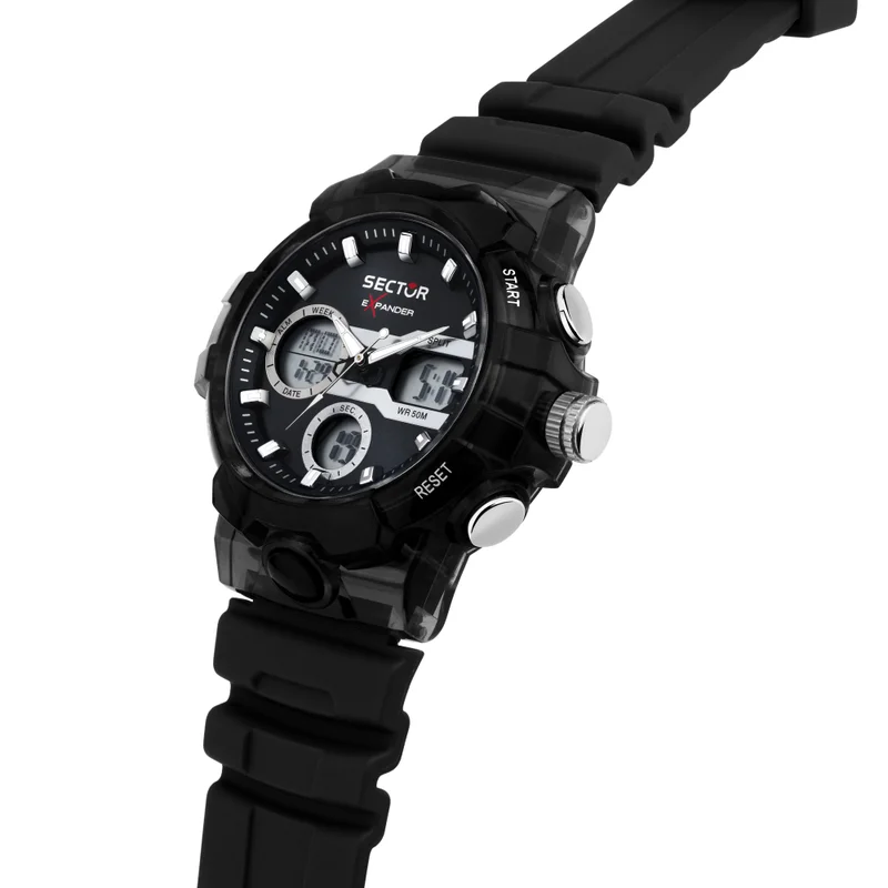 Sector  EX-46 collection Men's Black Plastic watch - R3251242505 for Men | Best Price UAE