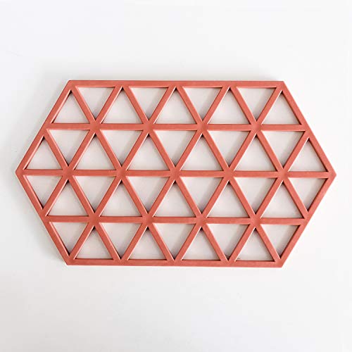 KPNG Silicone Trivet Mats Hot Pads Heat Resistant Bowl Mats Dish Mats Drink Coasters Non-Slip Pot Holders for Home Kitchen Dining Table Decoration (3 Piece Large Triangle) - Image 3