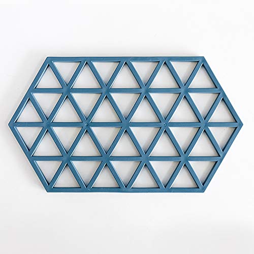 KPNG Silicone Trivet Mats Hot Pads Heat Resistant Bowl Mats Dish Mats Drink Coasters Non-Slip Pot Holders for Home Kitchen Dining Table Decoration (3 Piece Large Triangle) - Image 2
