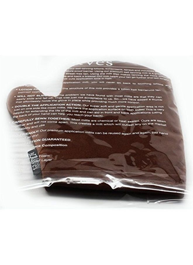 Self Tanning Mitt Applicator - Sunless Self Tanner mitt Glove Tanner Applicator Mitt Self Tan Reusable Double Sided With Thumb Ultra Soft tanning Mitt
