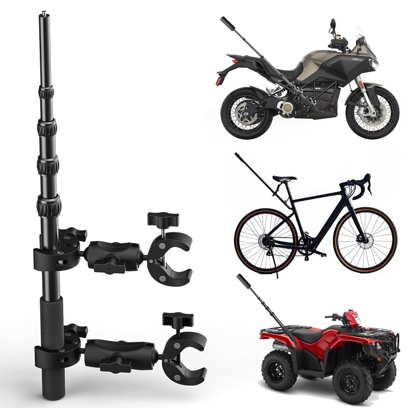 Chatbrid Motorcycle Camera Mount for Insta360 X5 X4 - Bike Handlebar Clamp with 59" Extendable Selfie Stick - Universal Fit for Insta360 X3/X2/ONE RS & GoPro Accessories - Image 1