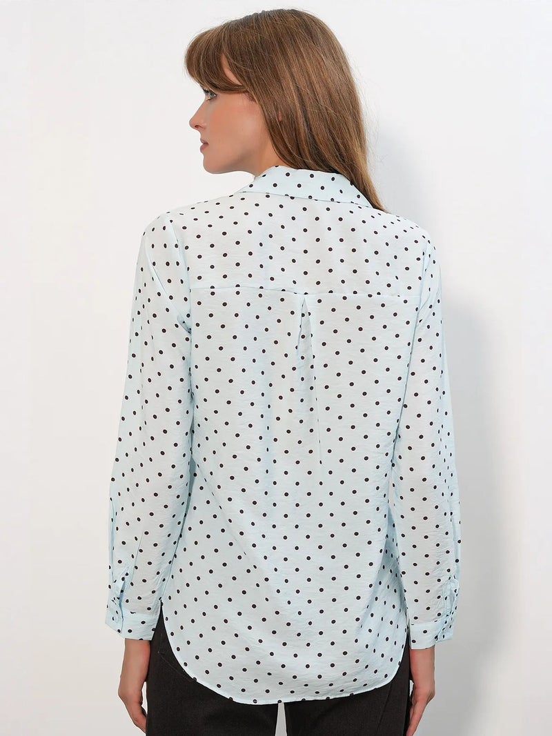 BIG DART BDART Oversized Polka Dot Woven Shirt - Image 4