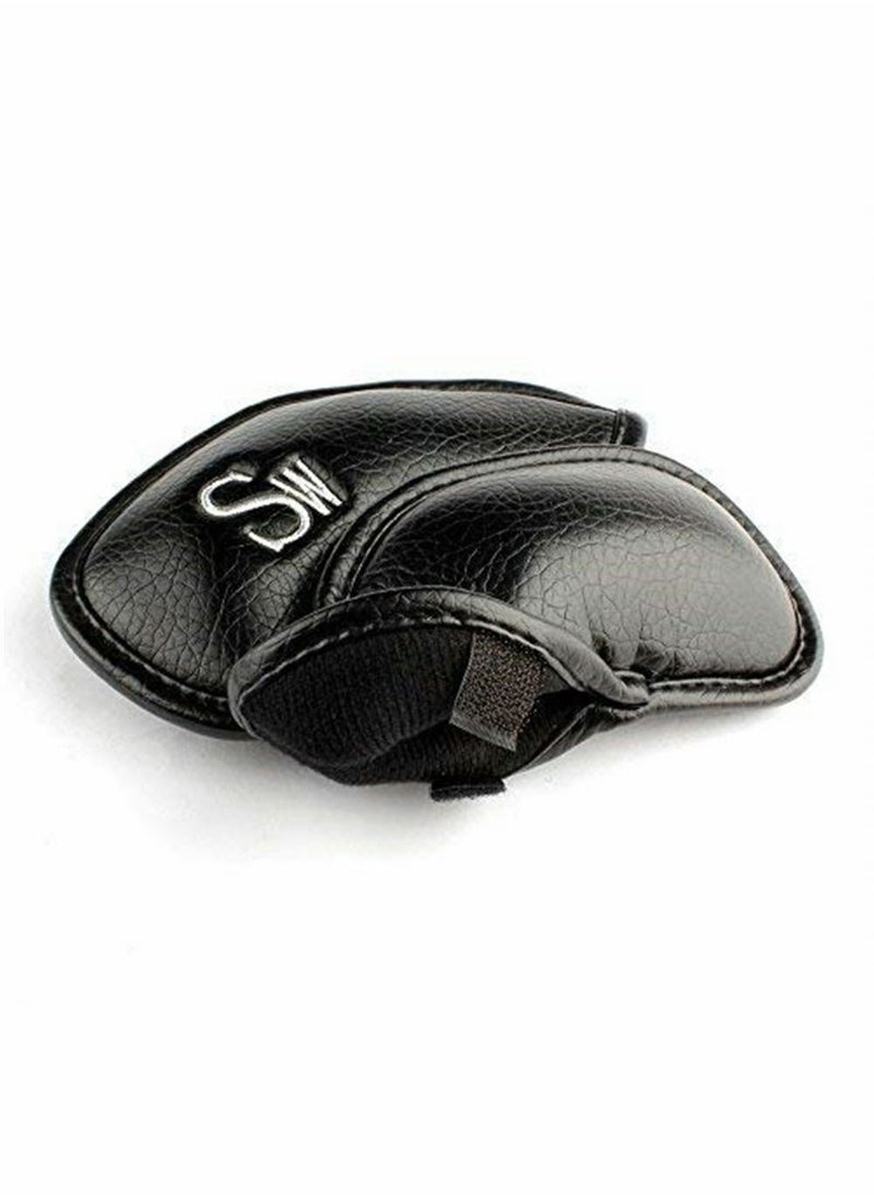 SYOSI - 12 Pcs Golf Club Covers, Leather Golf Iron Head Covers Set for Men Women Fit All Brands - Image 1