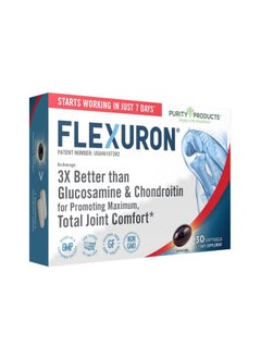 Purity Products Flexuron Joint Formula 3X Better Than Glucosamine and Chondroitin - Starts Working in just 7 Days - Krill Oil, Low Molecular Weight Hyaluronic Acid, Astaxanthin - 30 Count (1)  - Image 1
