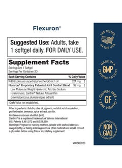 Purity Products Flexuron Joint Formula 3X Better Than Glucosamine and Chondroitin - Starts Working in just 7 Days - Krill Oil, Low Molecular Weight Hyaluronic Acid, Astaxanthin - 30 Count (1)  - Image 2