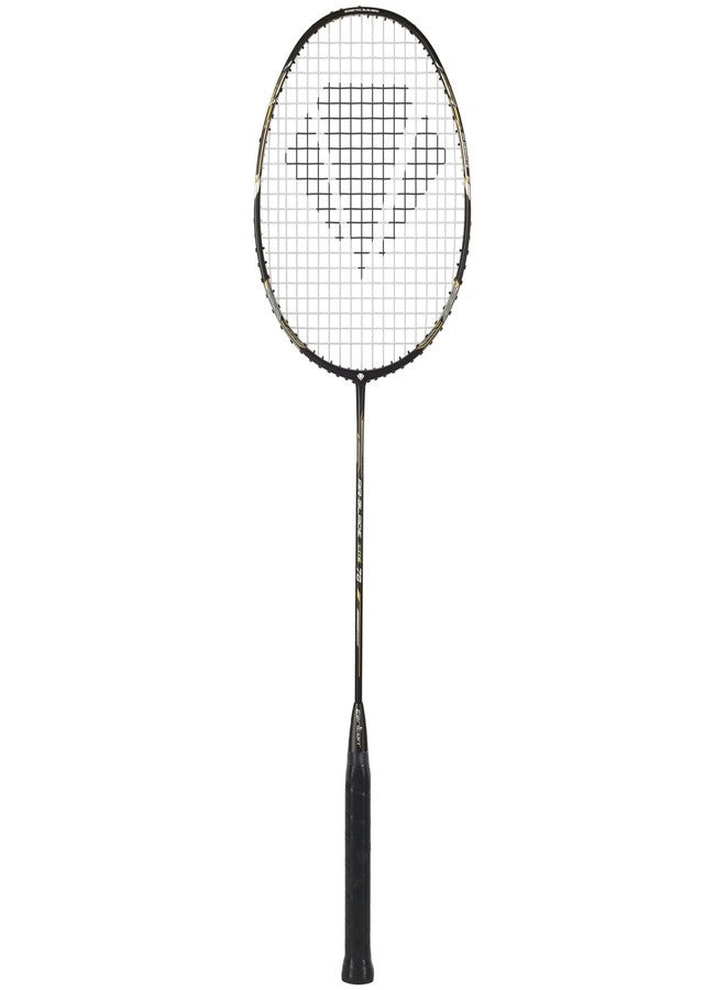 Carlton Airblade M24 Graphite Badminton Racket with Full Cover (Strung) - Lightweight Graphite Frame - Includes Badminton Racket with Cover - Pack of 1 (Black&Gold) - Image 1