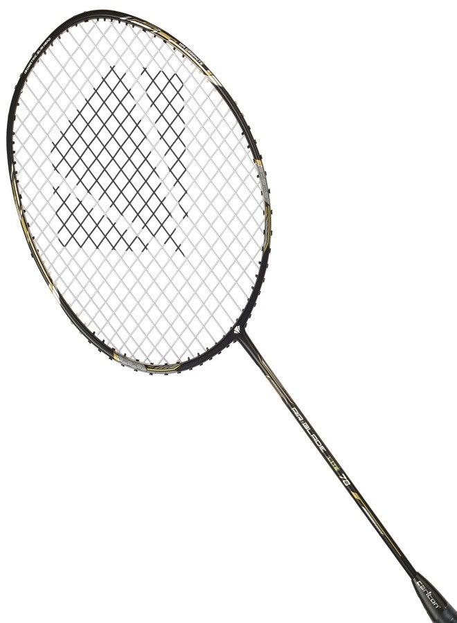 Carlton Airblade M24 Graphite Badminton Racket with Full Cover (Strung) - Lightweight Graphite Frame - Includes Badminton Racket with Cover - Pack of 1 (Black&Gold) - Image 2