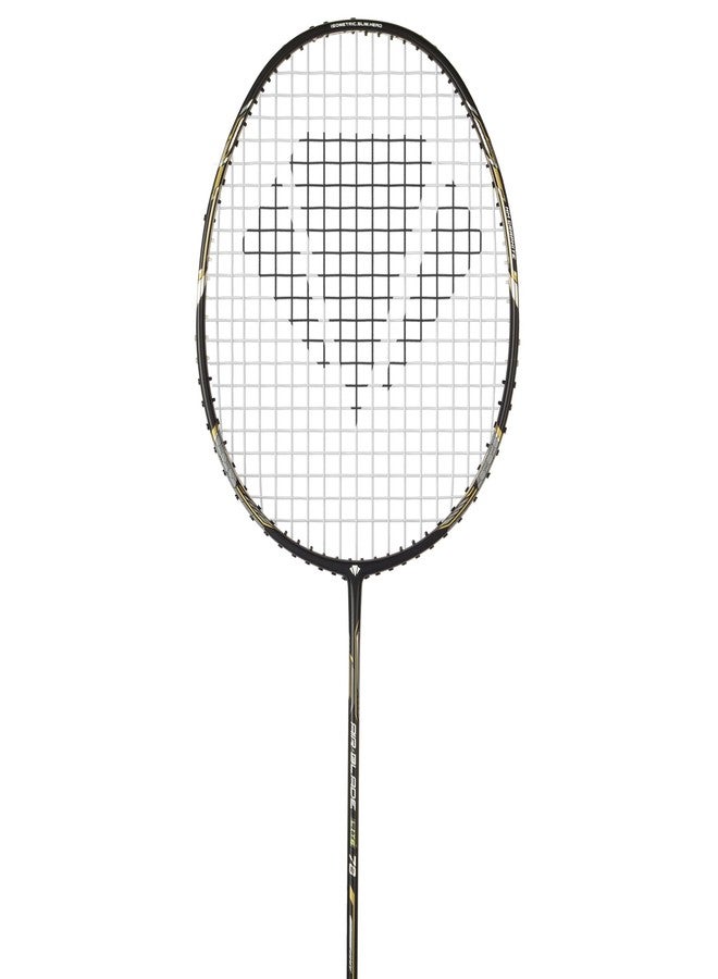 Carlton Airblade M24 Graphite Badminton Racket with Full Cover (Strung) - Lightweight Graphite Frame - Includes Badminton Racket with Cover - Pack of 1 (Black&Gold) - Image 3