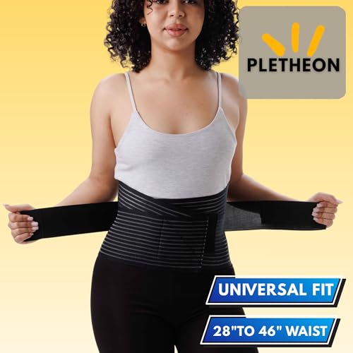 PLETHEON Lumbo Sacral Lumbar Support Belt Black for Men & Women | Lower Back & Spine Support Brace | Fit From 30 to 46 Inch Waist - Image 5