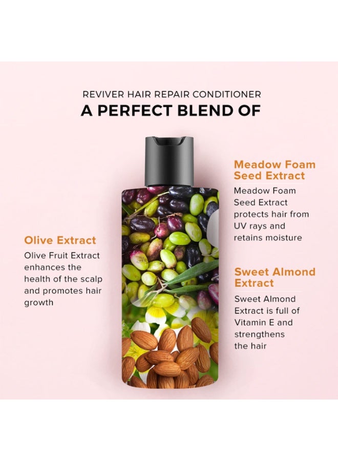 De Fabulous Reviver Hair Repair Conditioner- 250 ml | Triple Protein Formula with Soy, Oat & Wheat Proteins | Sulphate-Free, Vegan, & Cruelty-Free | Restores Chemically Treated, Damaged Hair | 8.5 oz - Image 3