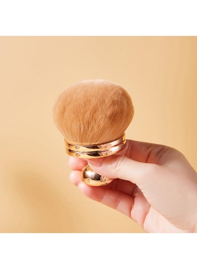 Coshine Extra Large Rose Gold Self Tanning Blend Brush, 3 Inch Width Professional Kabuki Powder, Foundation, Blusher, Bronzer, Self-Tanner Face And Body Brush - Image 5