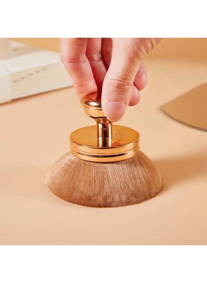 Coshine Extra Large Rose Gold Self Tanning Blend Brush, 3 Inch Width Professional Kabuki Powder, Foundation, Blusher, Bronzer, Self-Tanner Face And Body Brush - Image 4