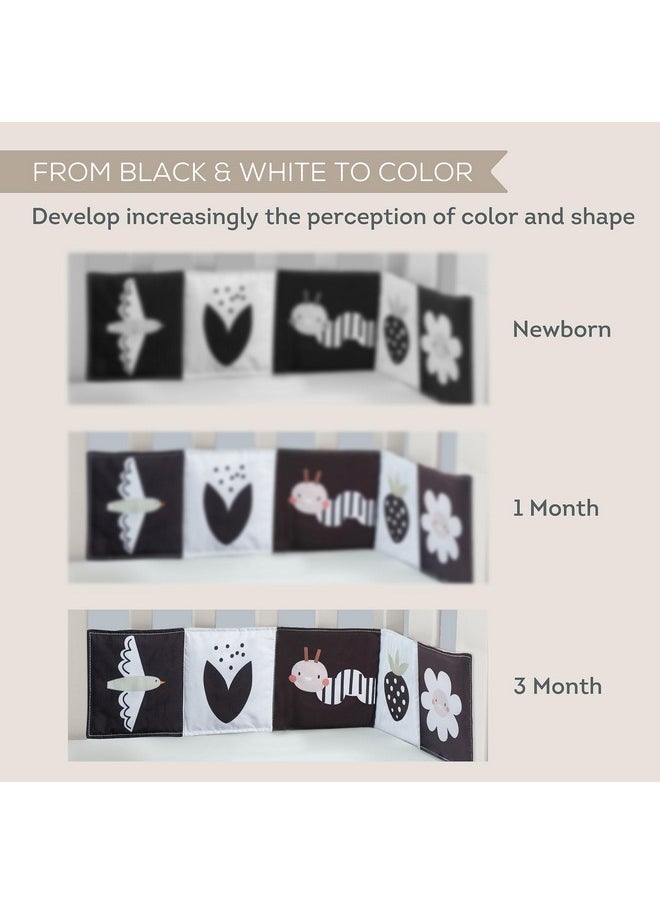 Taf Toys Taf Toys Bunny Black and White Soft Sensory Books Pram Book, High Contrast Baby Toys 0-3-6 Months, Essentials Tummy Time, Pram, Stroller, Car Seat Toy, Infant Toys, Newborn Essentials Must Haves  - Image 2