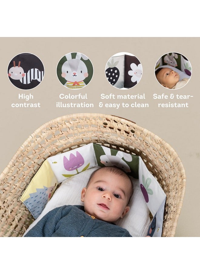 Taf Toys Taf Toys Bunny Black and White Soft Sensory Books Pram Book, High Contrast Baby Toys 0-3-6 Months, Essentials Tummy Time, Pram, Stroller, Car Seat Toy, Infant Toys, Newborn Essentials Must Haves  - Image 4