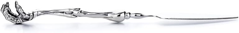 ONEKOO Forks Spoon Knives Serving Utensil Set 3 Pieces Skeleton Hand Shape Premium Stainless Steel Dinner ForkSpoonKnives Handmade Dishwasher Safe Use for Home Kitchen or Gift for Friend - Image 5