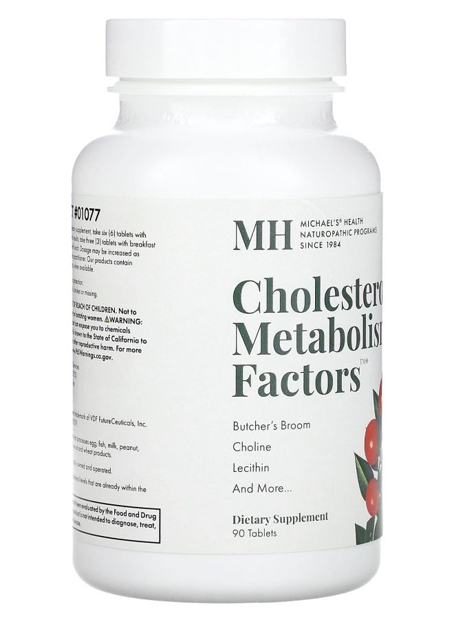 Michael's Naturopathic Cholesterol Metabolism Factors 90 Tablets - Image 2