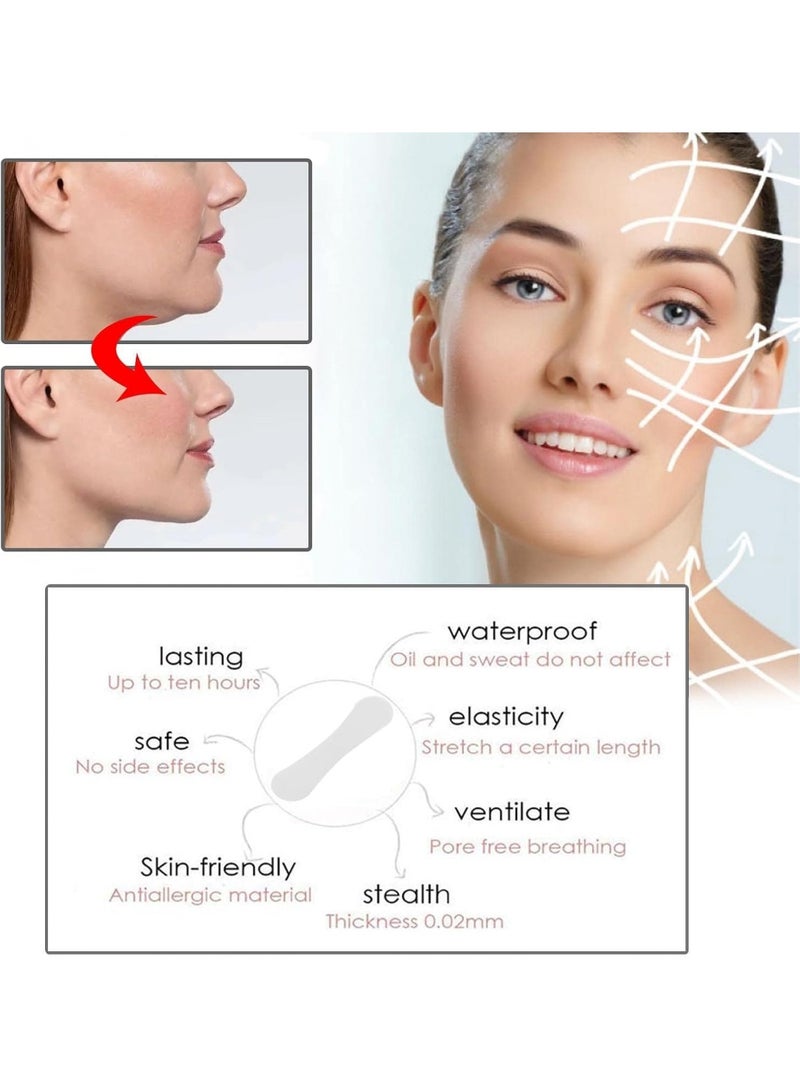 60pcs Invisible Facial Lift Tape, Double Chin Reducer, Wrinkle Lifting, Live Stream V-Shape Facial Lift Tape, Overnight Use, Lift Belt, - Image 3