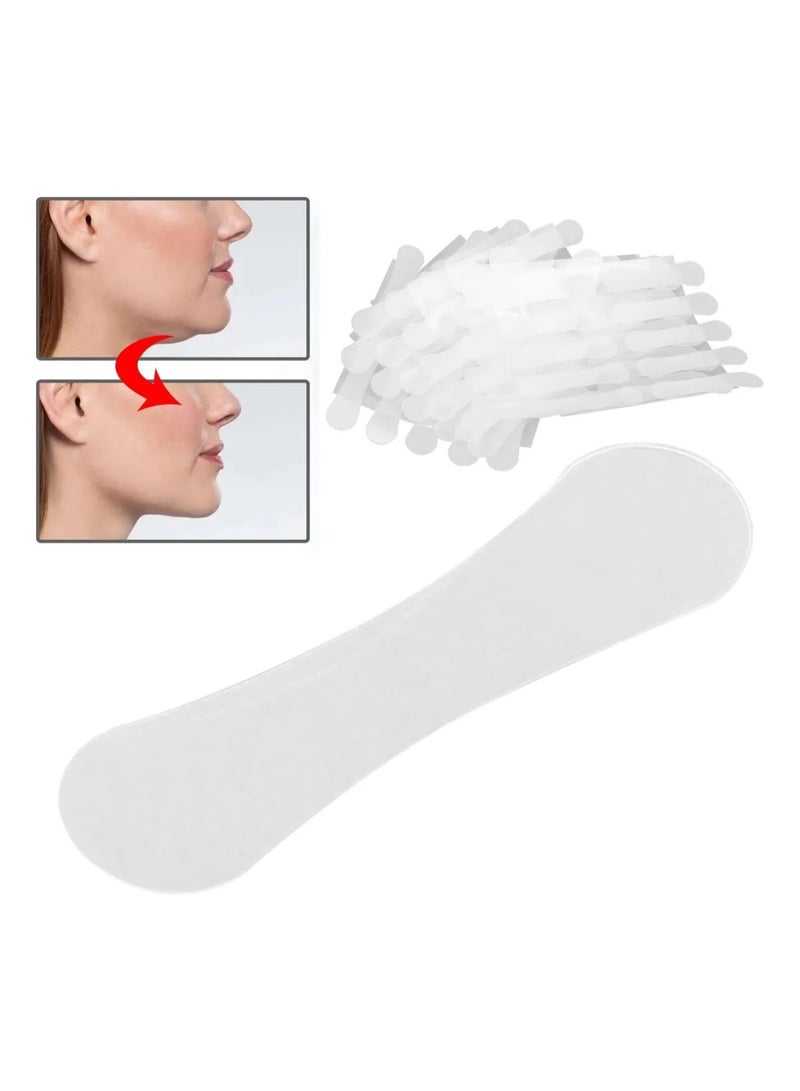 60pcs Invisible Facial Lift Tape, Double Chin Reducer, Wrinkle Lifting, Live Stream V-Shape Facial Lift Tape, Overnight Use, Lift Belt, - Image 2