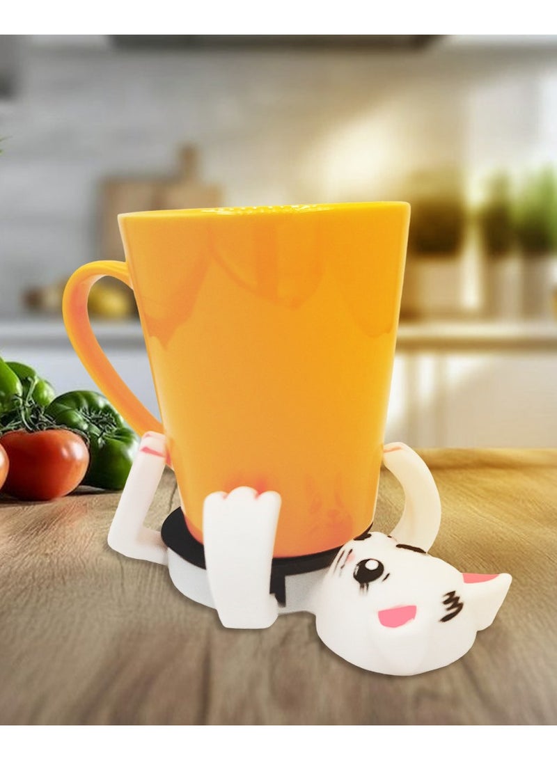 3D Print Cat Coasters,Funny Cat Cup Coaster,Novel and Cute Cat Mug Holder - Image 3