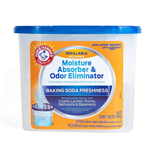 Arm & Hammer Arm  Hammer Fragrance Free Refillable Moisture Absorber and Odor Eliminator 14 oz Tub 