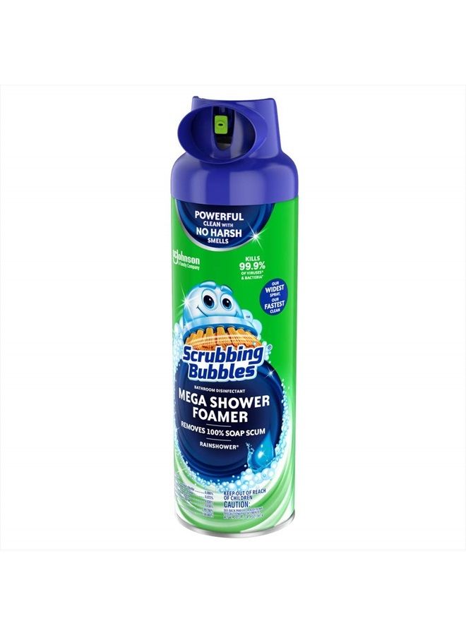 Scrubbing Bubbles Mega Shower Foamer Aerosol, Rainshower, 20 oz - Image 2