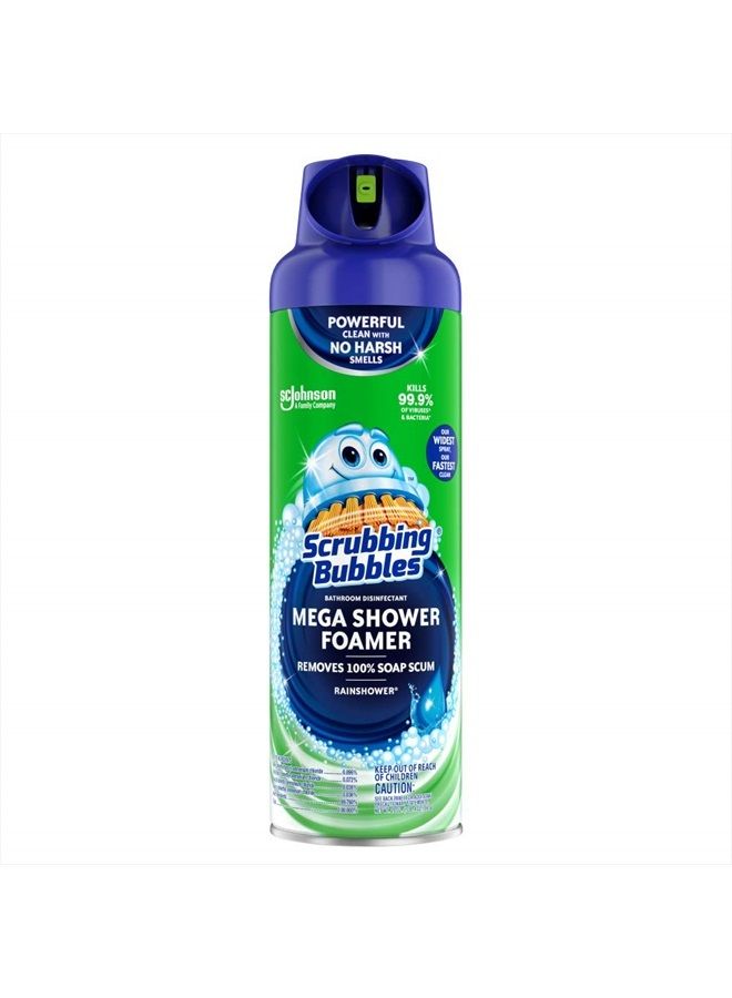 Scrubbing Bubbles Mega Shower Foamer Aerosol, Rainshower, 20 oz - Image 1