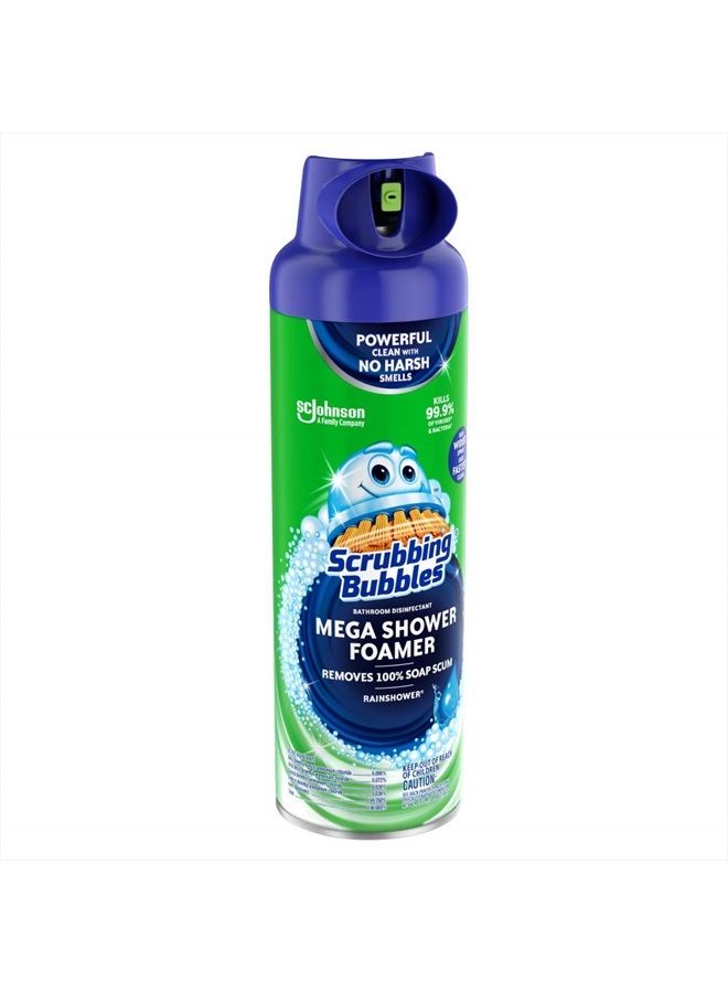 Scrubbing Bubbles Mega Shower Foamer Aerosol, Rainshower, 20 oz - Image 3