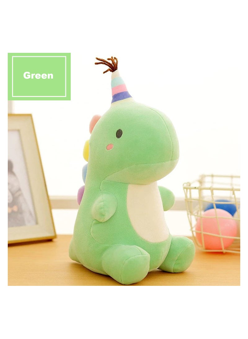 Excefore Stuffed Animal Plush Toys, lovely Dinosaur Toy, Soft Dino Plushies for Kids Plush Doll Gifts for Boys Girls (Green, 9 Inch) - Image 2