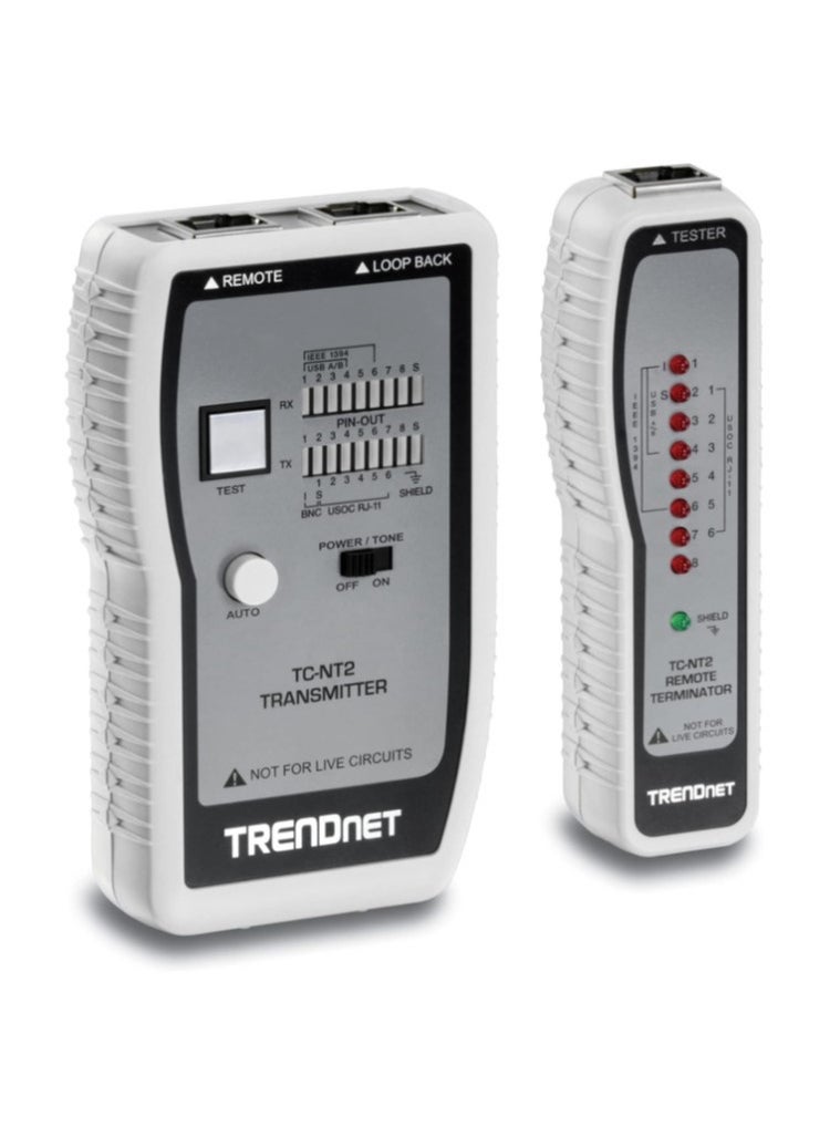 Trendnet Network Cable Tester, Short Circuit Testing, 984.25 ft Measurement  - Image 1