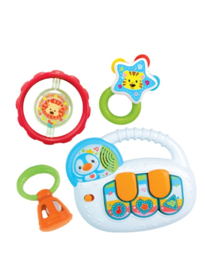 Winfun Rattle Music Set Keyboard Musical Toy Set for Babies & Toddlers - Image 2
